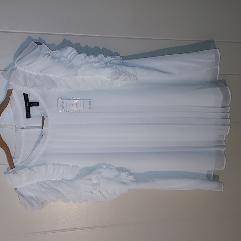 WHBM Sz S Beautiful top. Sheer